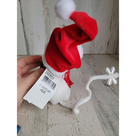 Annalee snowflake Mouse Xmas scarf mistletoe figure decor - Picture 4 of 5
